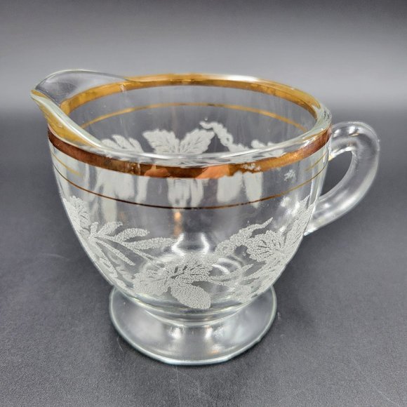 Vintage Creamers Frosted Grape & Leaf Gold Set Of 3 Creamer Syrup Condiment - Picture 7 of 16